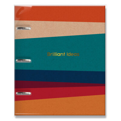 Caderno Argolado Fina Ideia Reciclada 16,5x23,2cm 80 folhas capa protetora