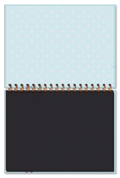 Alternative view of Caderno de Criação Fina Ideia Borboletas no Jardim 23,5x17,5cm 30 folhas pretas 180g/m² capa dura