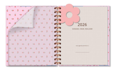 Alternative view of Agenda Semanal M 2026 Fina Ideia Selinhos 16,5 × 19,5 cm 80 folhas Capa Dura