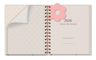 Alternative view of Agenda Semanal M 2026 Fina Ideia Cachorro na Janela 16,5 × 19,5 cm 80 folhas Capa Dura