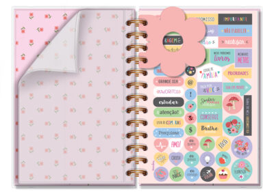 Alternative view of Agenda Diária M 2026 Fina Ideia Selinhos 11,8x16,8 cm 168 Folhas capa protetora