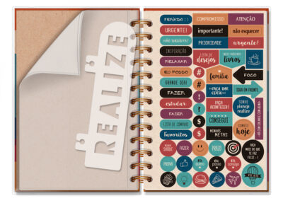 Alternative view of Agenda Diária M 2026 Fina Ideia Reciclada 11,8x16,8 cm 168 Folhas capa protetora