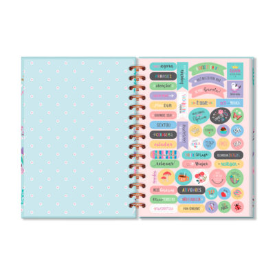 Alternative view of Planner Diário Fina Ideia Borboletas no Jardim 14,5x20,5cm 80 folhas capa dura