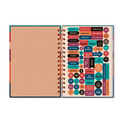 Alternative view of Planner Diário Reciclada Fina Ideia 14,5x20,5cm 80 folhas capa dura
