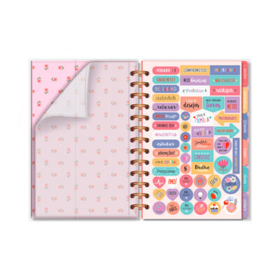 Alternative view of Planner Permanente P Fina Ideia Selinhos 11,8x17,5cm 105 folhas capa protetora