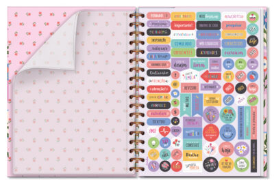 Alternative view of Caderno Colegial 1 Matéria Fina Ideia Selinhos 17,3x23,5cm 80 folhas 90g/m² capa dura