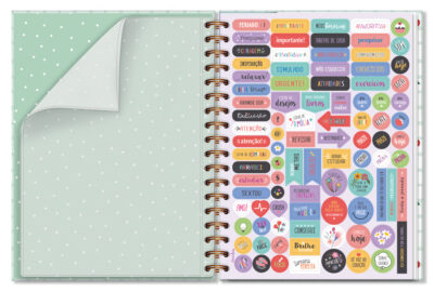 Alternative view of Caderno Colegial 1 Matéria Fina Ideia Cereja 17,3x23,5cm 80 folhas 90g/m² capa dura