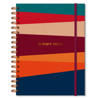 Caderno Folhas Removíveis Fina Ideia Reciclada 16,5x23,2cm 80 folhas 90g/m² capa dura