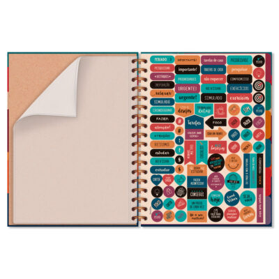 Alternative view of Caderno Folhas Removíveis Fina Ideia Reciclada 16,5x23,2cm 80 folhas 90g/m² capa dura