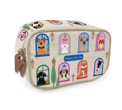 Alternative view of Estojo Box 100 Fina Ideia Cachorro na Janela 21x14x9cm com divisória e 25 nichos elásticos