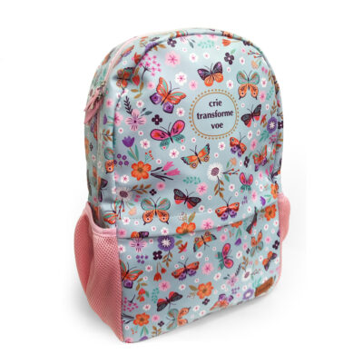 Alternative view of Mochila Fina Ideia Borboletas no Jardim 43x29x12cm