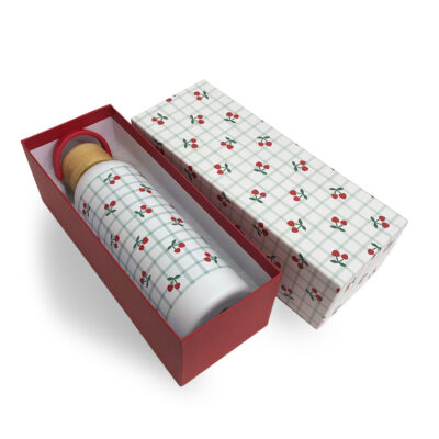 Alternative view of Garrafa Térmica Fina Ideia Cereja 500ml aço inox