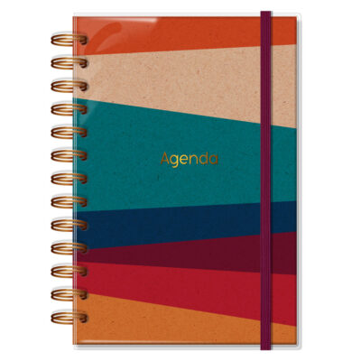 Agenda Diária M 2026 Fina Ideia Reciclada 11,8x16,8 cm 168 Folhas capa protetora