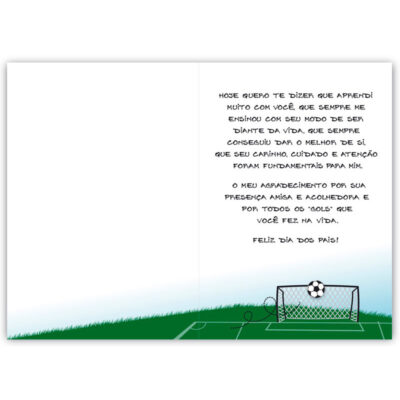 Alternative view of Cartão Artesanal Pai Futebol Fina Ideia 11x15,5cm com envelope