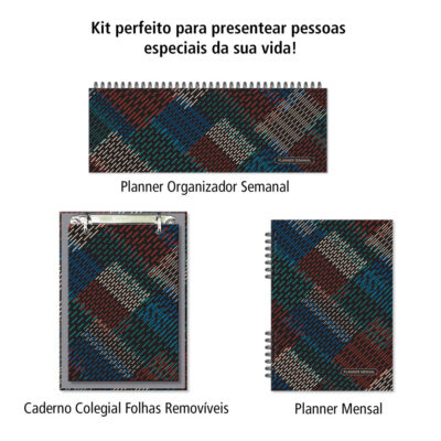 Alternative view of Kit 02 Traços Fina Ideia com Planner Semanal, Planner Mensal e Bloco Office