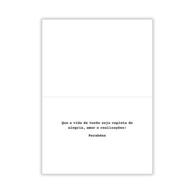 Alternative view of Cartão Mix Casamento Roupas Noivos Fina Ideia 11x15,5cm com envelope