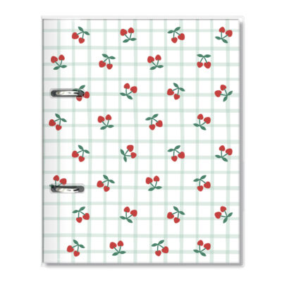 Caderno Argolado P A5 Fina Ideia Cereja 14,5x20,5cm 80 folhas pautadas capa protetora