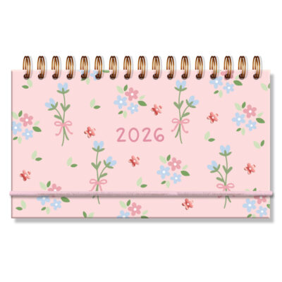 Agenda Semanal Mini 2026 Fina Ideia Laços e Afetos by Sof 8,5 × 15 cm 80 folhas Capa Dura