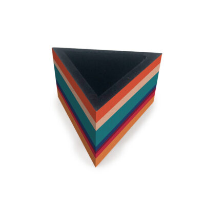 Porta-clips Triangular Fina Ideia Reciclada 9,3x9,3x5cm em MDF