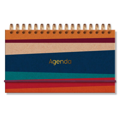 Agenda Semanal Mini 2026 Fina Ideia Reciclada 8,5 × 15 cm 80 folhas Capa Dura