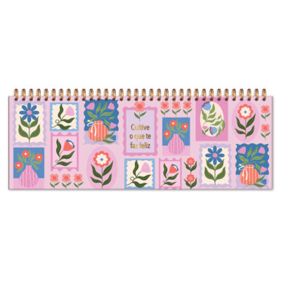 Planner Organizador Semanal Fina Ideia Selinhos 30x10,5cm 52 folhas capa dura