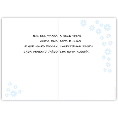 Alternative view of Cartão Artesanal Nascimento Carrinho Menino Fina Ideia 11x15,5cm com envelope