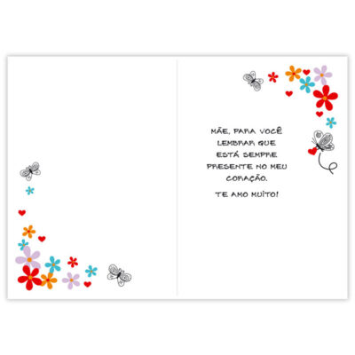 Alternative view of Cartão Artesanal Mãe Amor Eterno Fina Ideia 11x15,5cm com envelope