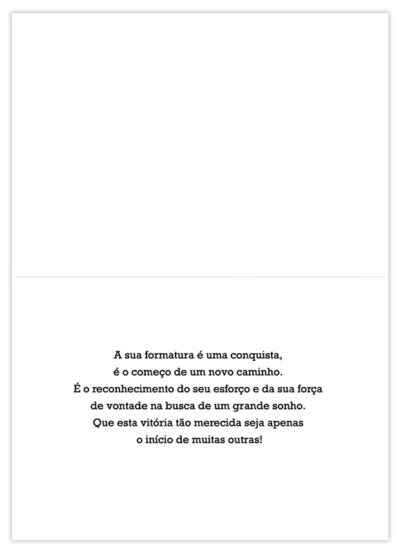 Alternative view of Cartão Mix Formatura Chapéu Voando Fina Ideia 11x15,5cm com envelope