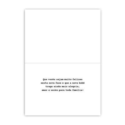 Alternative view of Cartão Mix Nascimento Bebê Varal Menina Fina Ideia 11x15,5cm com envelope