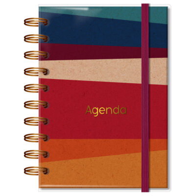 Agenda Diária P 2026 Fina Ideia Reciclada 9,5x13,5 cm 168 Folhas capa protetora