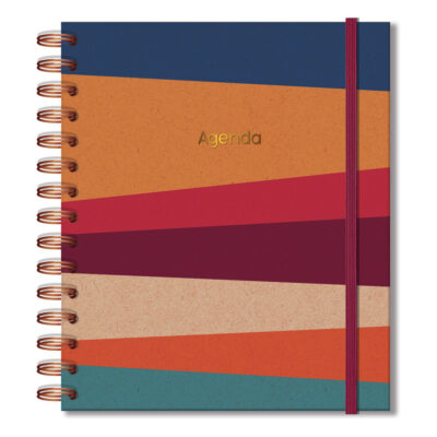 Agenda Semanal M 2026 Fina Ideia Reciclada 16,5 × 19,5 cm 80 folhas Capa Dura