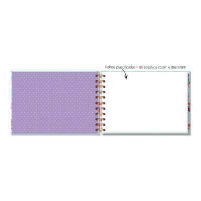 Alternative view of Caderno para Adesivos Fina Ideia Borboletas no Jardim 14,5x20,5cm 30 folhas 240g/m² capa dura