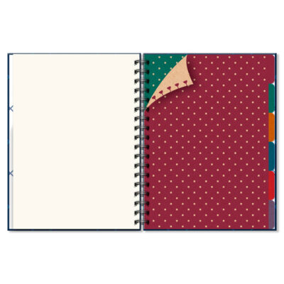 Alternative view of Caderno Folhas Removíveis Fina Ideia Quadriculado Azul 16,5x23,2cm 80 folhas 90g/m² capa dura