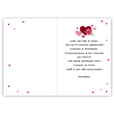 Alternative view of Cartão Artesanal Mãe Amor Verdadeiro Fina Ideia 11x15,5cm com envelope