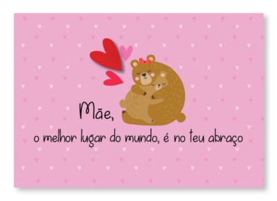 Cartão Mix Mãe Ursa Fina Ideia 11x15,5cm com envelope