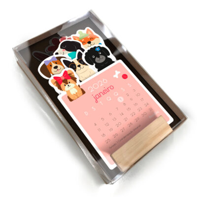 Alternative view of Calendário 2026 Cachorrinhos Fina Ideia 10,5x19cm