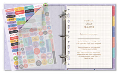 Alternative view of Caderno Argolado Planner Fina Ideia Gato na Janela 16,2x23,5cm 103 folhas capa protetora