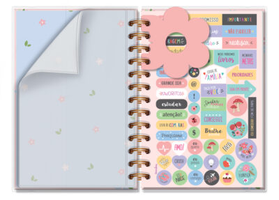 Alternative view of Agenda Diária M 2026 Fina Ideia Laços e Afetos by Sof 11,8x16,8 cm 168 Folhas capa protetora