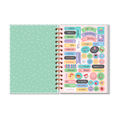 Alternative view of Planner Diário Fina Ideia Cereja 14,5x20,5cm 80 folhas capa dura