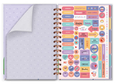 Alternative view of Planner Permanente M Fina Ideia Gato na Janela 13,4x20,5cm 105 folhas capa protetora