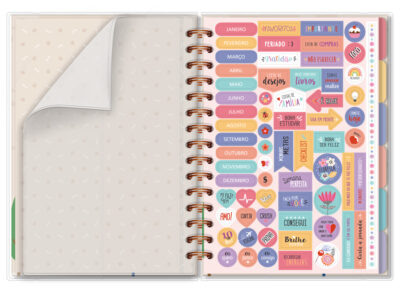 Alternative view of Planner Permanente M Fina Ideia Cachorro na Janela 13,4x20,5cm 105 folhas capa protetora