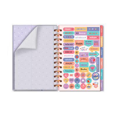 Alternative view of Planner Permanente P Fina Ideia Gato na Janela 11,8x17,5cm 105 folhas capa protetora