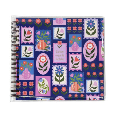 Álbum de Fotos G Fina Ideia Selinhos Azul 21,8x23,5cm 30 folhas 180g/m² capa dura