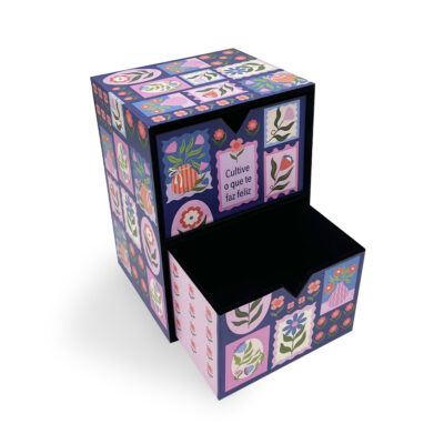 Alternative view of Gaveteiro Fina Ideia Selinhos Azul 19x14x12cm em MDF