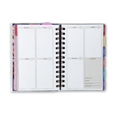 Alternative view of Planner Permanente P Fina Ideia Selinhos Azul11,8×17,5cm 105 folhas capa protetora