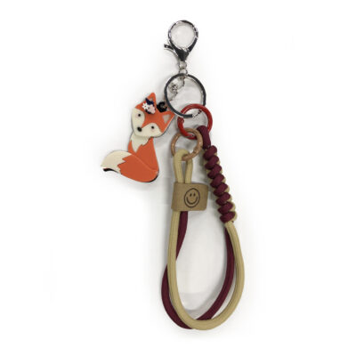 Chaveiro Acrílico Raposa Fina Ideia 17x4cm – Enfeite Bolsa e Mochila